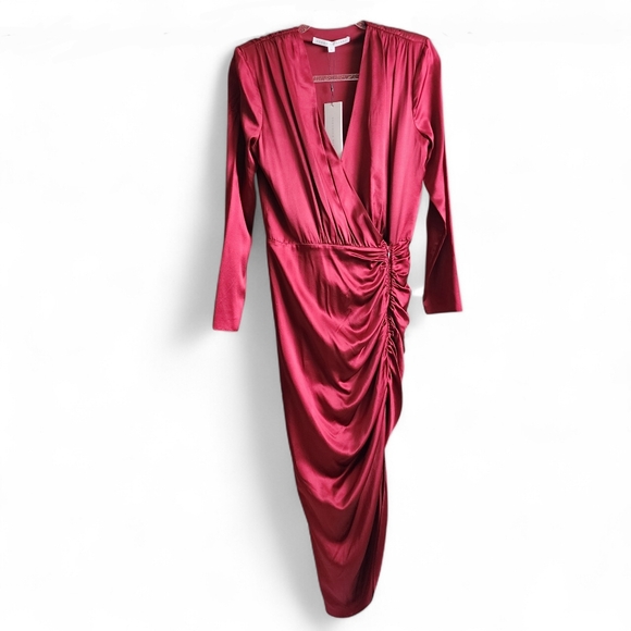 Veronica Beard Cameri Dress In Cabernet Size 6 - Picture 4 of 13